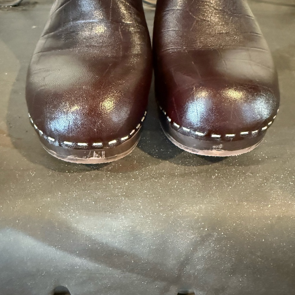 Swedish Hasbeens Dark Brown Ankle Boots - Picture 8 of 8